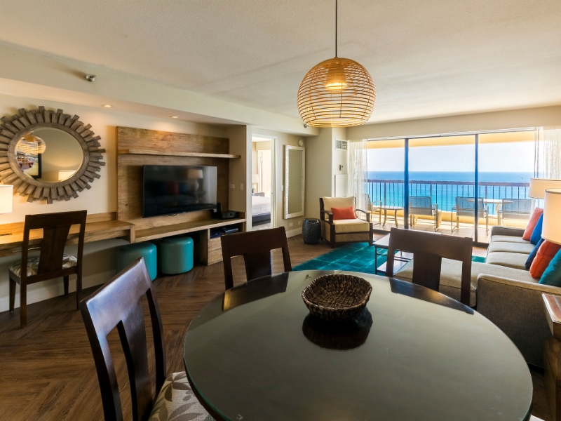 Two Bedroom Oceanfront Living Area