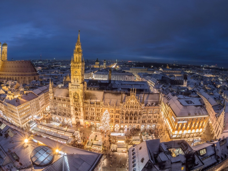 Christmas Market Aerial view