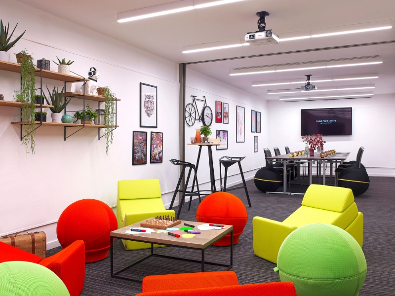 Meeting sofa area