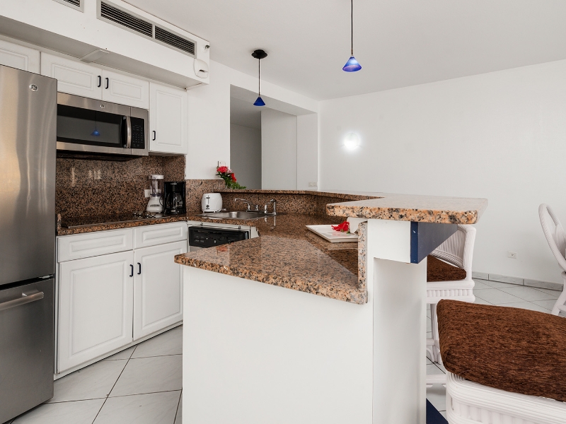 1 Bedroom Suite Lagoon Ocean View Kitchen