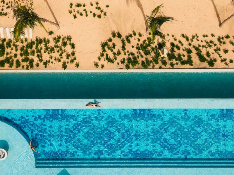 Pool Aerial View