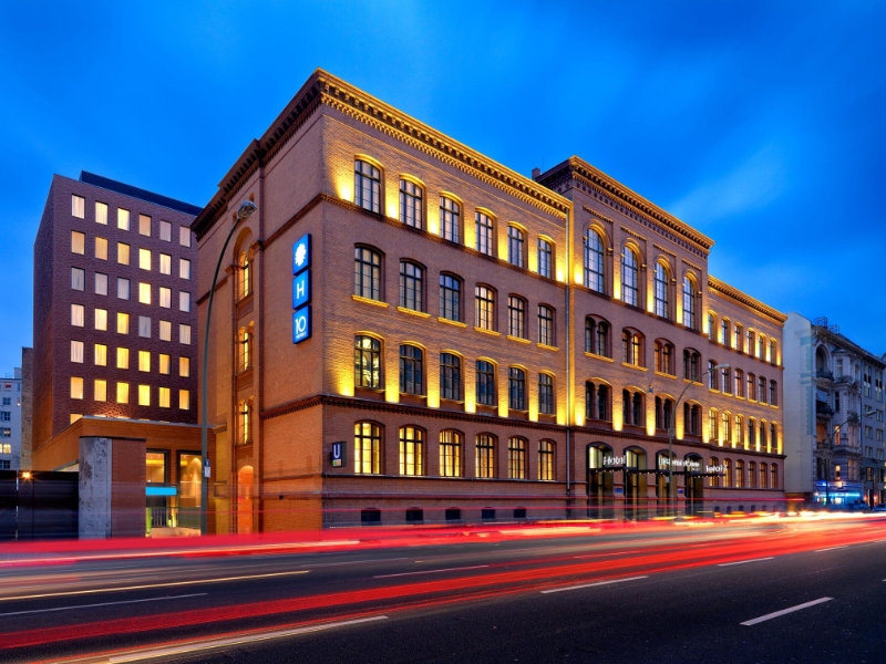 Night view of the hotel