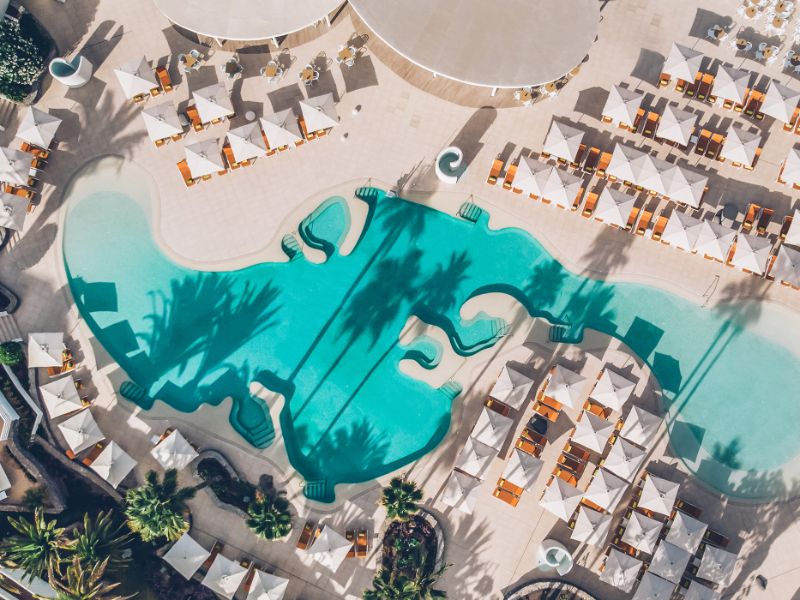 Main Pool Aerial View