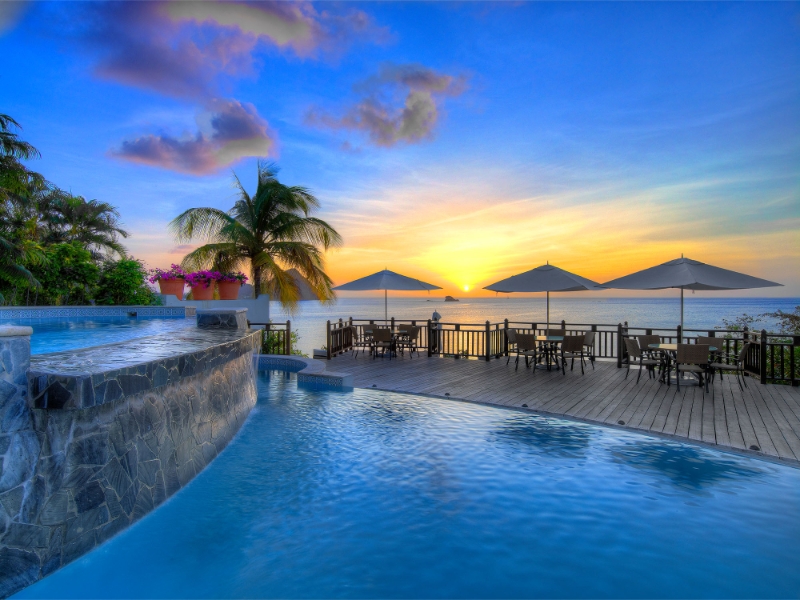Pool Sunset