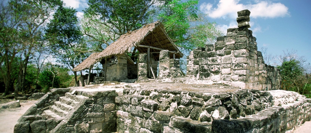 Ruines de Cozumel San Gervasio, Mexique