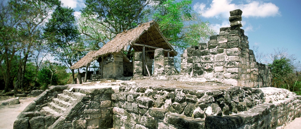 Ruines de Cozumel San Gervasio, Mexique