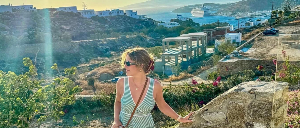 View of the bay in Mykonos