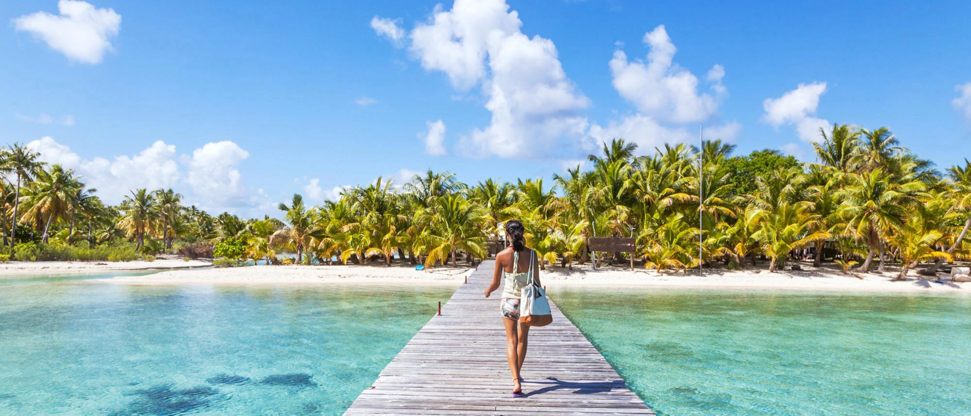 Solo girl on vacation