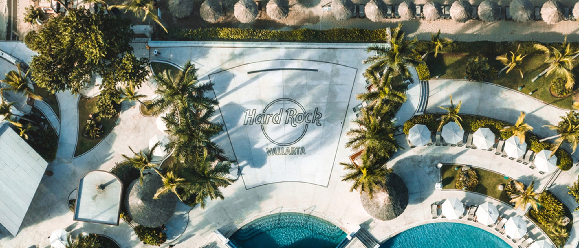 Vue aérienne du Hard Rock Hotel Vallarta