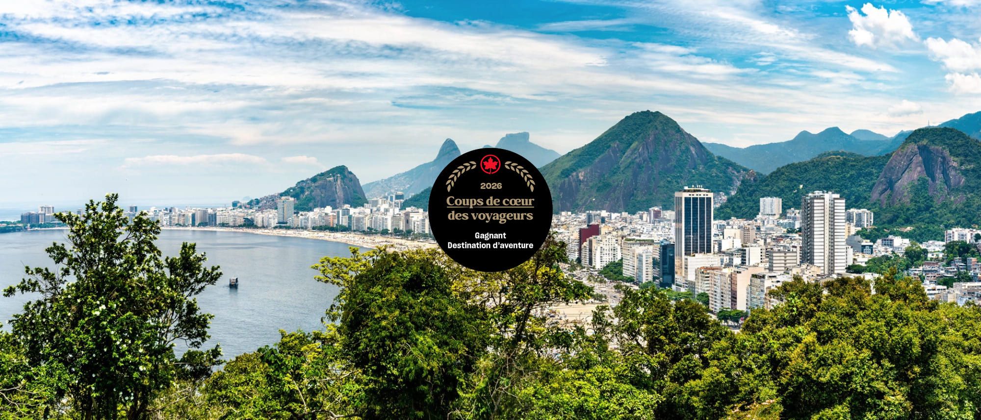 Gagnant Destination Aventure Brésil Rio de Janeiro