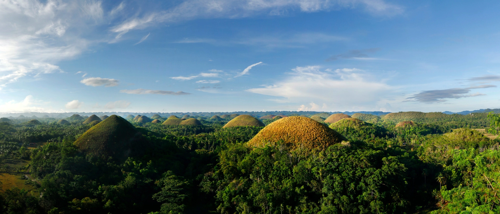 Chocolate hills Bohol island Philippines