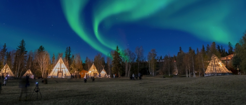 Aurores boréales à Yellowknife