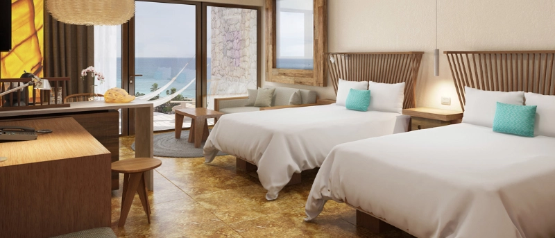 Visite vidéo des chambres de l'hôtel Xcaret