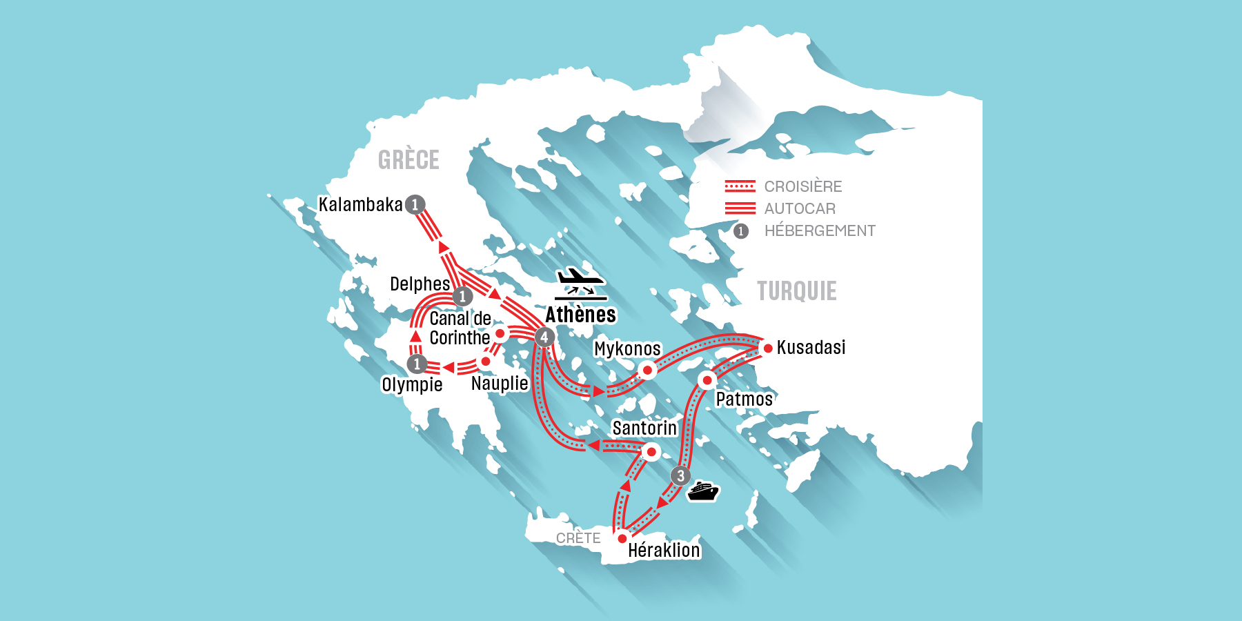 La Grèce classique et croisière
