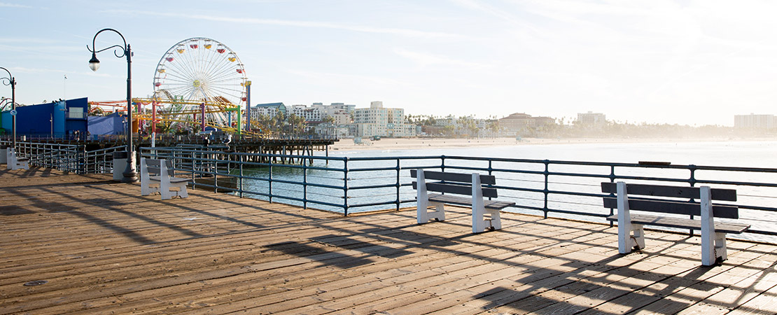 Santa Monica boardwalk-Promenade Ã  Santa Monica