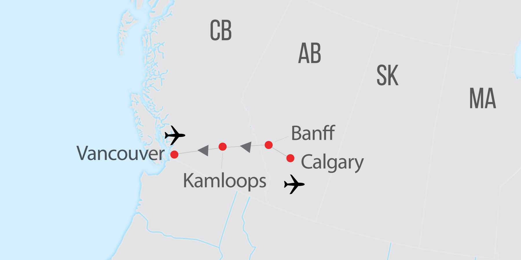 Banff et Vancouver à bord du Rocky Mountaineer